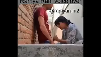 Desi village mature aunty with young boy