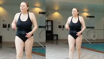 One piece swimsuit fetish
