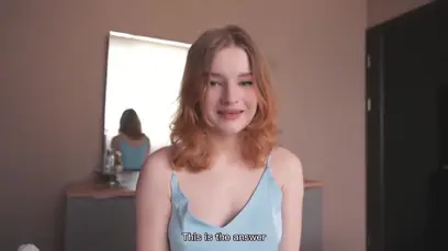 Stepsister got sperm on her pussy in the truth or dare game