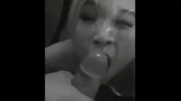 Asian cum tongue