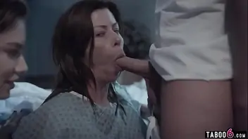 Creampie sex with patient in hospital bed
