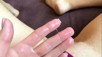 Dripping palsating pussy