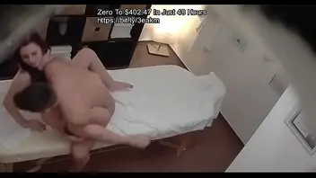 Hidden cam massage parlor hand job