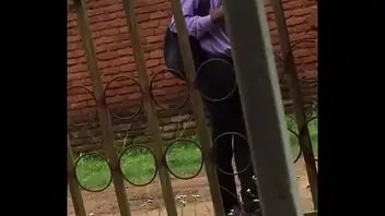 Man caught fucking womam and run away when seen