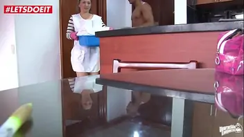Mom cleaning cock