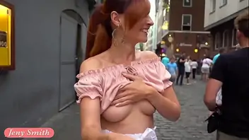 Naked in public and masturbating