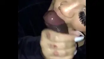 Redbone with frakles sucking dick